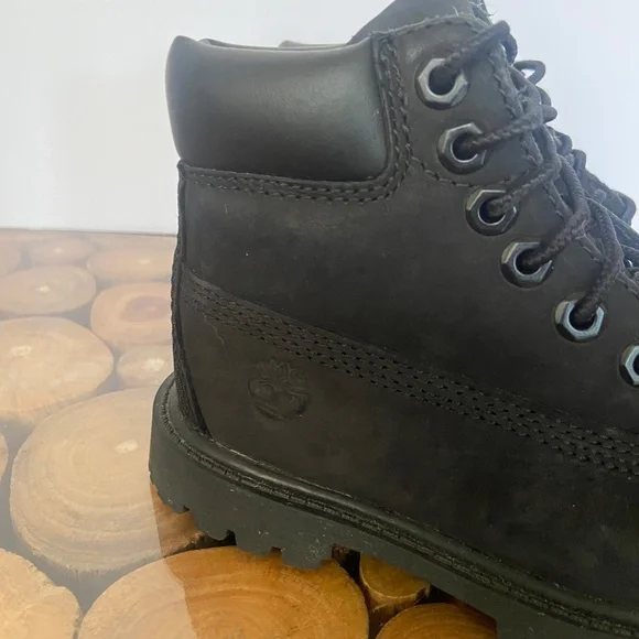 Black Toddler Timberland Boots - Picture 4 of 4